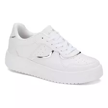 Sneaker Deportivo 22157tpr Transpirable Forma Regular Blanco