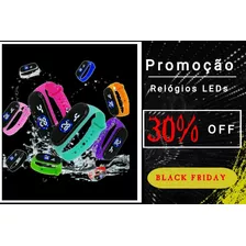 Promoção Relóg Led, A Prova Dágua, Marca Data E Hora