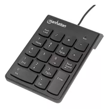 Manhattan Tecitl110 Teclado, Usb, Numérico, Negro