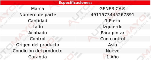 Un Espejo Izquierdo C/control Genrica Duster 2017-2018 Foto 2