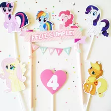 Adorno De Torta Cake Topper My Little Pony Mi Pequeño Pony