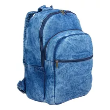 Mochila Jeans Escolar Faculdade Passeio Super Resistente