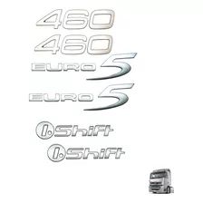 Kit Com 6 Emblemas Da Cabine Volvo Fh 440 Após 2010 (foto)