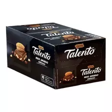 Chocolate Talento Caixa C/12 Unid 90g Meio Amargo Amêndoas