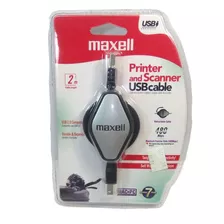 Cable Retractil Usb Para Impresora Scanner 480 Mbps