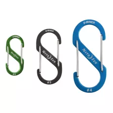 Mosquetón S-biner® Aluminum Dual Carabiner 3 Pack Nite Ize