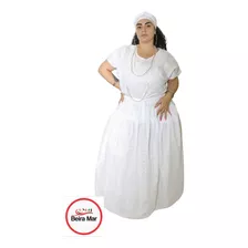 Roupa De Umbanda E Candomblé Feminina Em Laise 3 Peças (ojá)