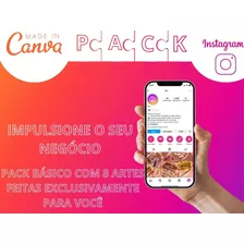 Pack Canva Artes Instagram 100% Editáveis 8 Posts 
