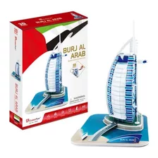 Burj Al Arab Puzzle 3d 46 Piezas Mediano Rompecabezas 