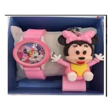 Reloj + Llavero Diferentes Personajes Disney Sanrio 