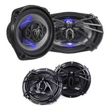 Paquete 4 Bocinas 6x9 Y 6.5 Soundstream Led Lx690 Y Lx650 