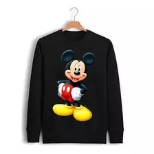 Blusa Moletom Gola Careca Mickey