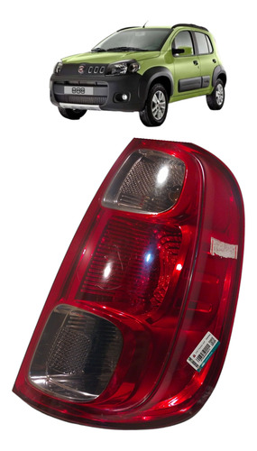 Lanterna Fiat Uno 2010 2011 12 A 2016 Traseiro Direito Fumê