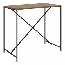 Mesa Para Computador Escrivaninha Estilo Industrial Steel Qu Cor Marrom