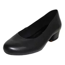 Sapato Feminino Uniforme Escritório 3cm Preto Mod. 2147