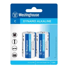 Pack 2 Pilas Alcalina C Westinghouse