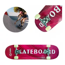 Skate Montado Semi Profissional Skatetboard Spin Abec 9 Cor Das Rodas Branco Cor Dos Rolamentos Aço Carbono