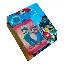 Billetera Reloj Súper Mario Bros Obsequio Toys Kids 