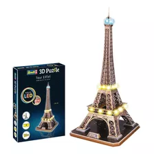 Torre Eiffel Com Led 3d Puzzle Quebra-cabeça Revell 00150