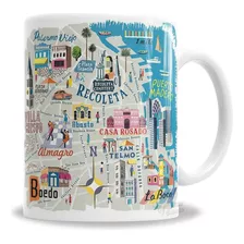 Taza De Cerámica Argentina Souvenir Turismo Buenos Aires