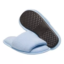 Slide Chinelo De Quarto Pantufa Sola Borracha Antiderrapante