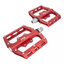 Pedales Para Bicicleta Bmx 1/2 Aluminio Rojo Alnc-2017 Hs