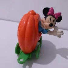Miniatura Minnie Antiga Na Abóbora Disney 6cm