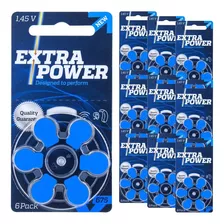 60 Baterias Tamanho 675 Auditivas Extra Power Phonak Widex 