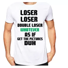Camiseta Tradicional Branca Academia Loser Loser Ref 55