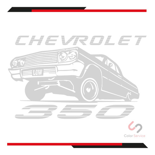 Calca Sticker Chevrolet Impala 350 De 30 X 18cm 1pza Foto 4