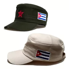 Boné Cap Cubano Estrela Vermelha Kit 2 Bonés Estilo Militar