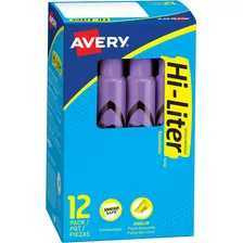 Set Resaltadores Avery 12 U Morado