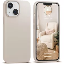 Funda Para iPhone 13 Mini, Fina/color Crema/duradera