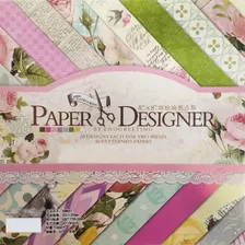 Bloc De Papel Scrapbooking Vintage 8x8 Pulgadas 40 Hoja...