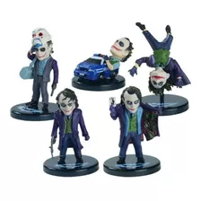 Kit 5 Action Figure Batman Joker Coringa Heath Ledger