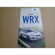 Folder Catálogo Subaru Wrx Original De Época Com 6 Páginas 
