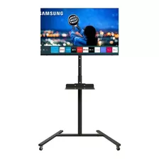 Pedestal Para Tv E Notebook C Rodinhas Suporte Chão Rodizio