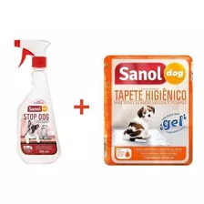 Educador Sanitário Stop Dog + Tapete Higiênico 7 Unid