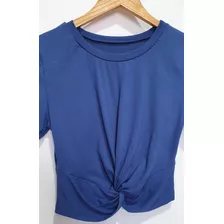 Cropped Camiseta Feminino Nó Blusa