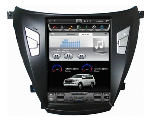 Radio Tctil Wifi Gps Tesla Para Hyundai Elantra 2015-2016 Foto 2