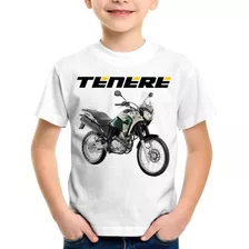 Camiseta Infantil Moto Yamaha Xtz 250 Ténéré Verde 2016