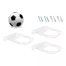 Kit 3 Suportes Parede Bola Futebol Basquete Voley 