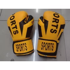 Guantes De Boxeo Sport Amarillo Y Negro 