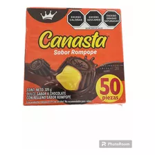 Chocolates Canasta Sabor Rompope 50pz