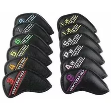 Craftsman Golf 12pcs Cuero Sintético Negro Campo De La Cab