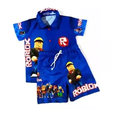 Conjunto Infantil Roblox Menino Aniversário