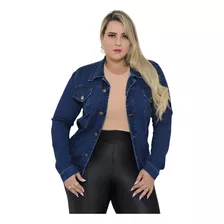 Jaqueta Jeans Feminina Plus Size G1 G2 G3 Casaco Inverno