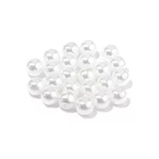 650 Perlas Sintéticas Blancas 4mm Bisutería Manualidad M58