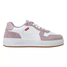 Tenis Levis Blancos Rosa Mujer 1124221 Glide D Casuales 