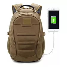 Hermosa Mochila De Viaje Tactica 40lt Puerto Usb Y Audifonos